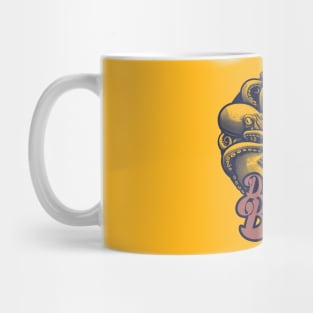 tshirt mug, sticker, print, Psychadelic Blues Music wit octopus and guitar "Deep Sea Blues" Mug